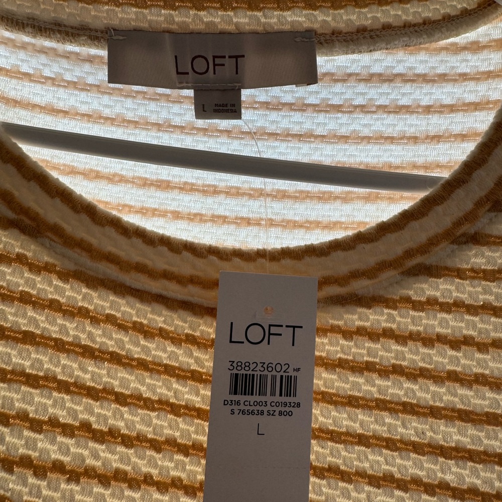 NWT LOFT Striped Sleeveless Mini Dress